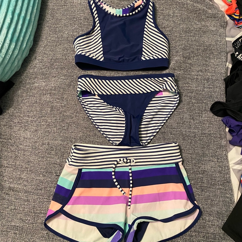 Athleta Girls Swim Suit set